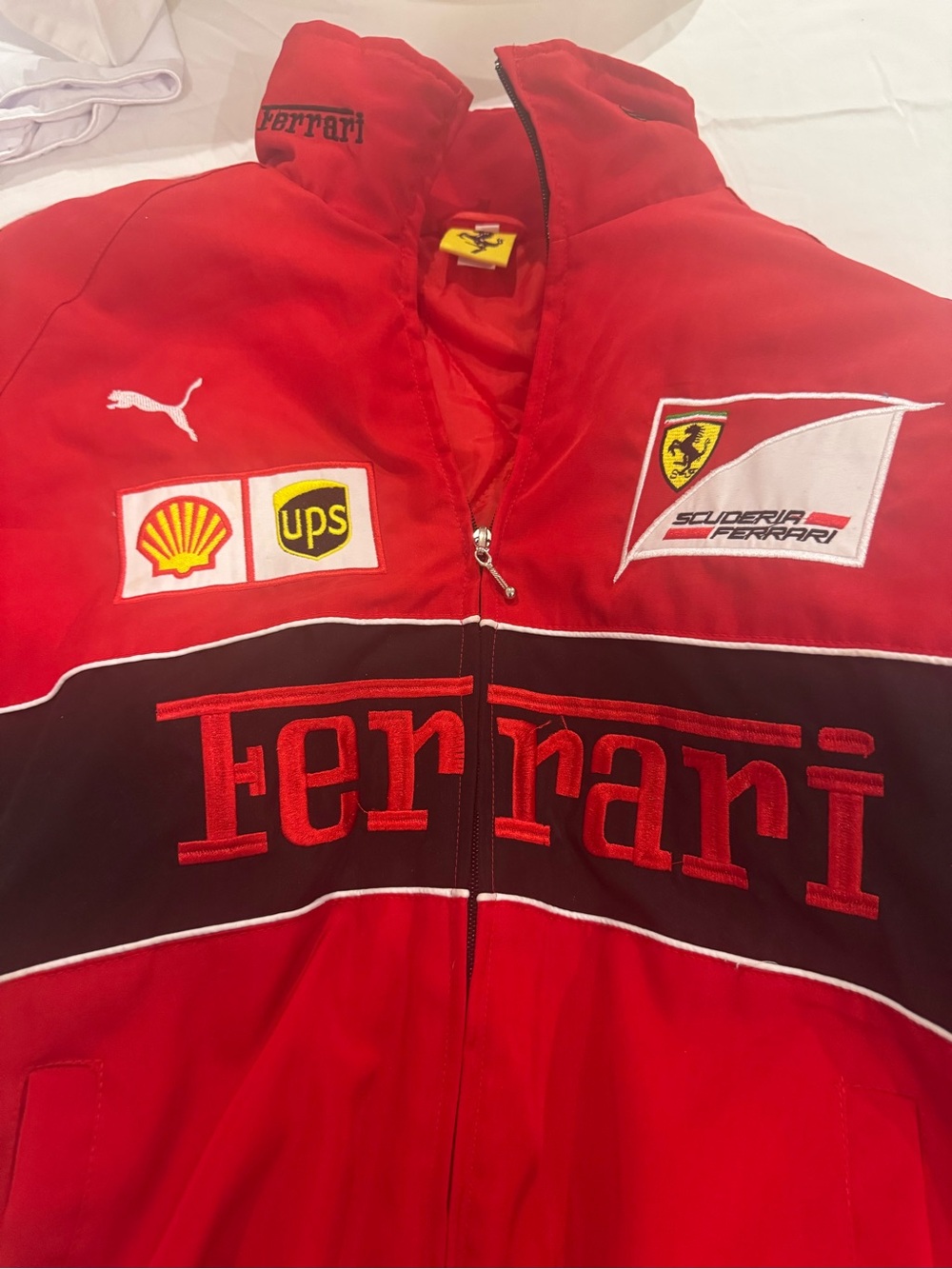 Ferrari Red Padded Racing Jacket - Picture 3 of 4